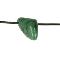 Bud stone afrikaanse jade doorboord inclusief koord