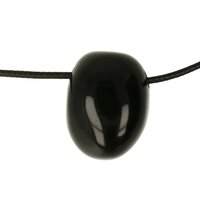 REGENBOOG OBSIDIAAN doorboord + koord