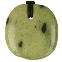 Luipaardserpentijn doorboord + koord