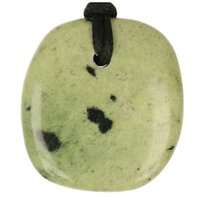 Luipaardserpentijn doorboord + koord