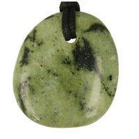 Luipaardserpentijn doorboord + koord