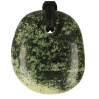 Luipaardserpentijn doorboord + koord