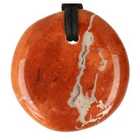 Jaspis rood doorboord + koord