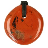 Jaspis rood doorboord + koord