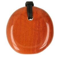 Jaspis rood doorboord + koord