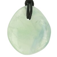 Regenboog fluoriet doorboord + koord