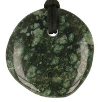 Chrysantsteen Porphyriet doorboord + koord