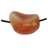 Abrikozen agaat botswana agaat doorboord inclusief koord