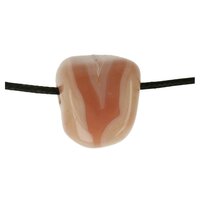 Abrikozen agaat botswana agaat doorboord inclusief koord