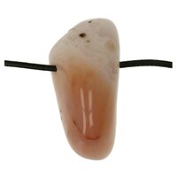 Abrikozen agaat botswana agaat doorboord inclusief koord