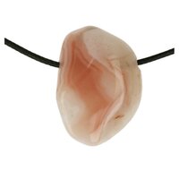 Abrikozen agaat botswana agaat doorboord inclusief koord