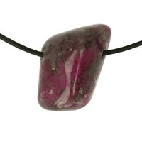 ROBIJN IN VELDSPAAT doorboord + koord