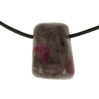 ROBIJN IN VELDSPAAT doorboord + koord