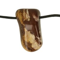  Cappucino Jaspis doorboord + koord