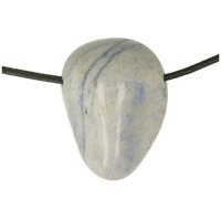 Blauwe kwarts doorboord + koord