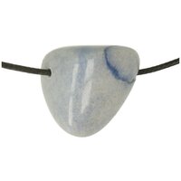 Blauwe kwarts doorboord + koord