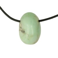 Chrysopraas uit Indonesië doorboord