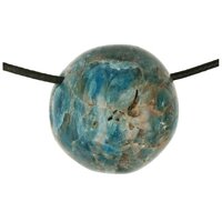 Apatiet blauw doorboord + koord