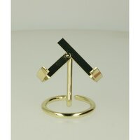 Standaard voor een hart maat S goud kleurig