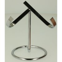 Standaard voor een hart maat L zilver kleurig