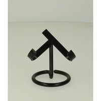 Standaard voor een hart maat S metaal zwart