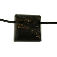 zwarte tourmalijn  doorboord + koord