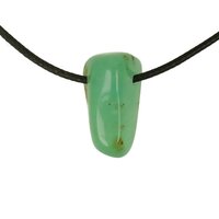 Chrysopraas doorboord + koord