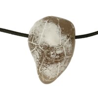 Slangenhuidagaat doorboord incl koord