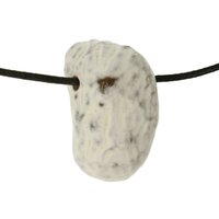 Slangenhuidagaat doorboord incl koord