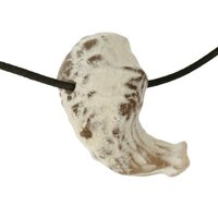 Slangenhuidagaat doorboord incl koord