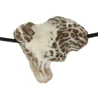 Slangenhuidagaat doorboord incl koord