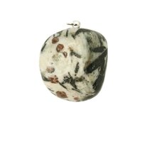 Granaat met Hoornblende in Veldspaat uit Oostenrijk hanger