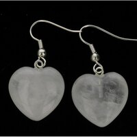 BERGKRISTAL oorbellen 20x20x13 mm