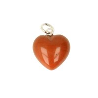 Jaspis rood hanger ca 15x15x11 mm