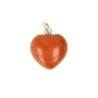 Jaspis rood hanger ca 15x15x11 mm