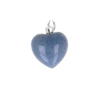 Blauwe-aventurijn hartje hanger