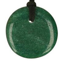 Fuchsiet plat doorboord +koord