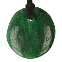 Fuchsiet plat doorboord +koord