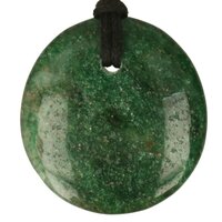 Fuchsiet plat doorboord +koord