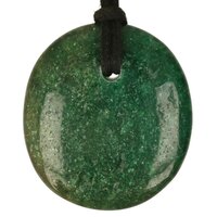 Fuchsiet plat doorboord +koord