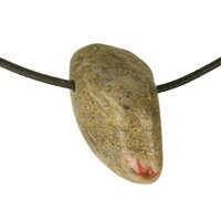 Draken steen of dragon stone (oostenrijk ) doorboord inclusief koord