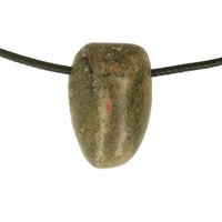 Draken steen of dragon stone (oostenrijk ) doorboord inclusief koord