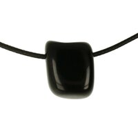 Jade zwart  doorboord + koord