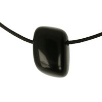 Jade zwart  doorboord + koord