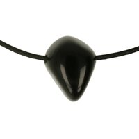 Jade zwart  doorboord + koord