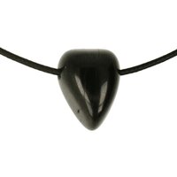 Jade zwart  doorboord + koord