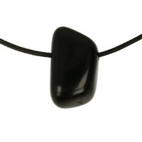 Jade zwart  doorboord + koord