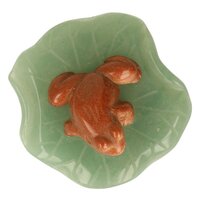  Goudsteen (  Goldfluss )  kikker op jade