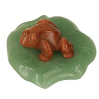  Goudsteen (  Goldfluss )  kikker op jade