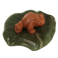  Goudsteen (  Goldfluss )  kikker op jade